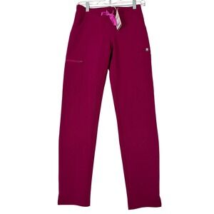 FIGS Women's Yola Skinny Scrub Pants XXS Berry NWT Medical Scrubs